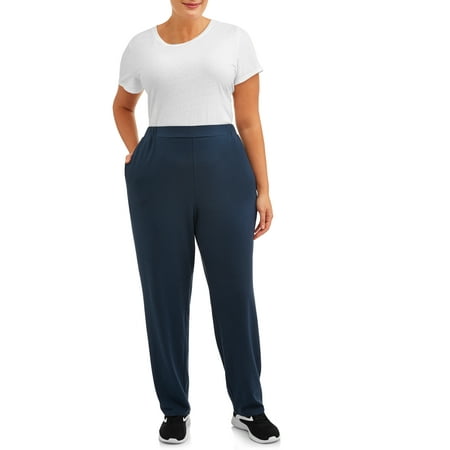 Terra & Sky - Terra & Sky Women's Plus Size Knit Pants (Regular and ...