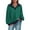 Striped Navy Green, variant on PRETTYGARDEN Women's Oversized Striped Sweatshirts Spring Fall Trendy Casual Long Sleeve Button Up Tops Shirt Preppy Clothes