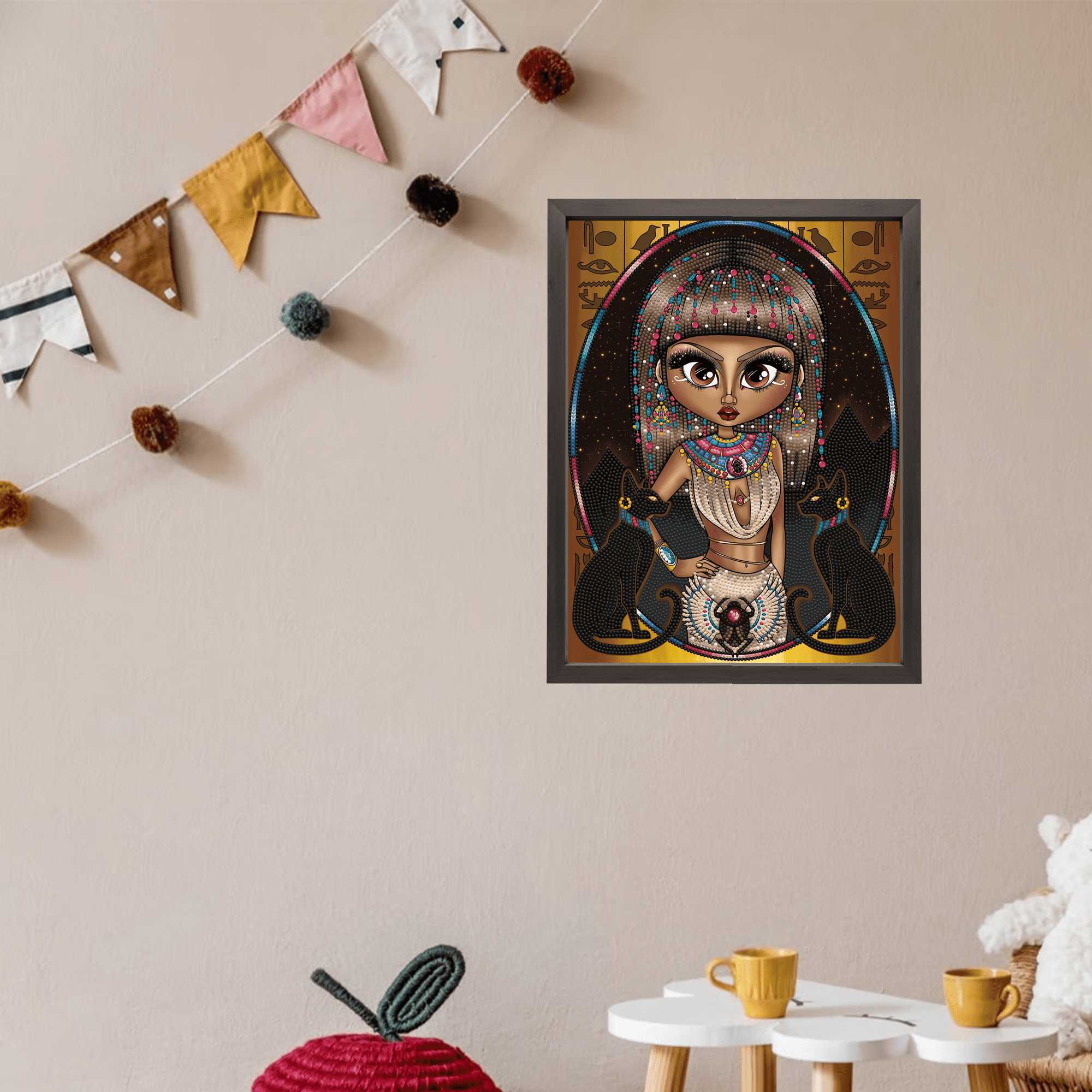 Diamond Dotz Egyptian Princess Women Diamond Painting Kits for Adults - Diamond Art Kits a Relaxing Creative Craft Kit with Dotz Gems 15.8"x11.8"