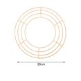 thumbnail image 7 of Wire Wreath Frame,metal wire Wreath Frame for crafts round,metal wreath rings Christmas flower wreath frames,wreath hoop wreath making supplies DIY,iron wreath circle flower Gold 30cm, 7 of 7