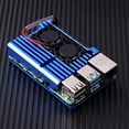 thumbnail image 4 of Protective Cover with Dual Cooling Fan Armor Case Fit for Raspberry Pi 4 Model B, 4 of 9