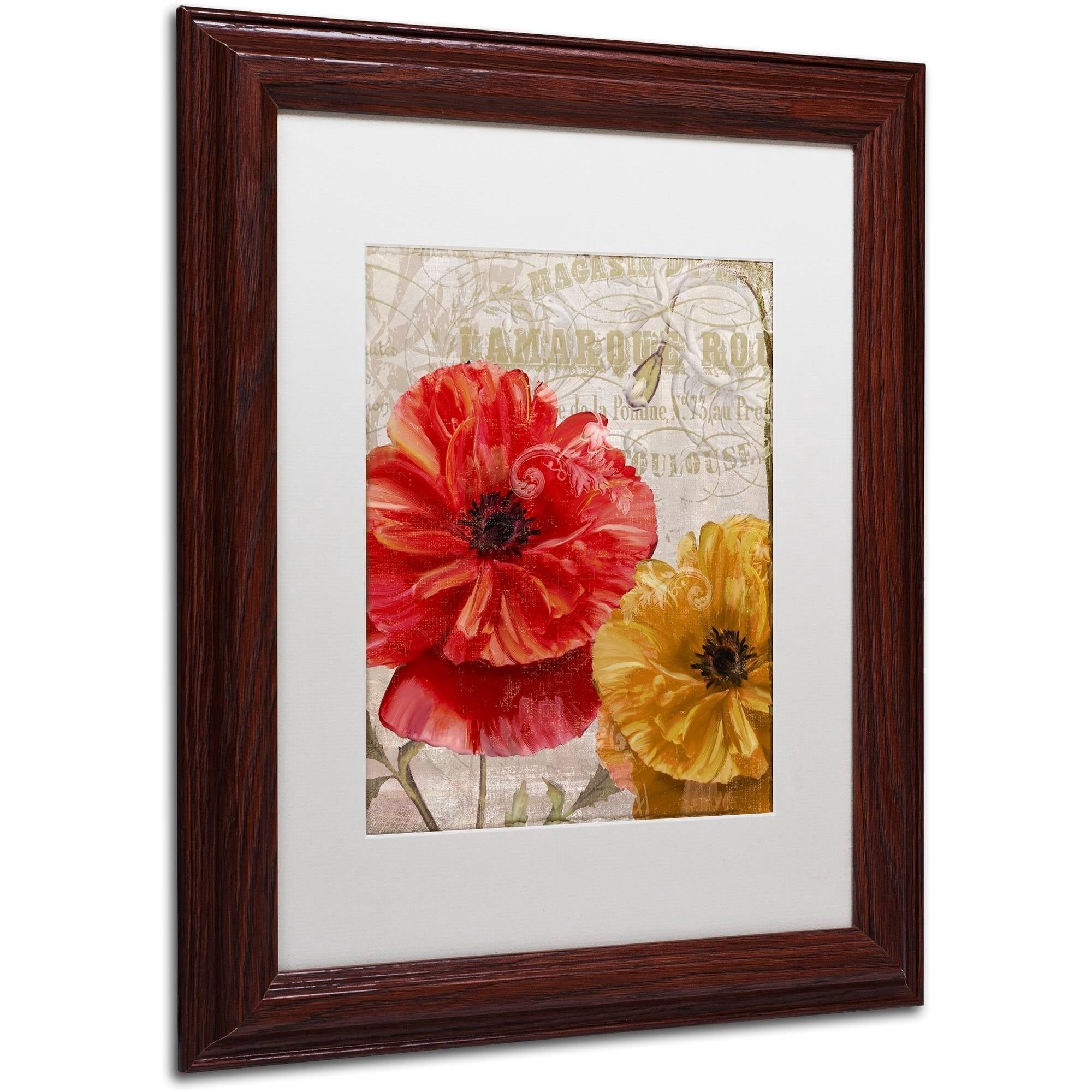 Trademark Fine Art "March" Canvas Art by Color Bakery White Matte, Wood Frame