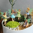 thumbnail image 4 of Glow In The Dark Fairy Plug In Outdoor Garden Miniature Statue Potted Ornament Landscaping 5PCS, 4 of 8