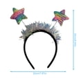 thumbnail image 5 of Star Themed Headwear Themed Party Detail Lightweight Design Hair Hoop, 5 of 8