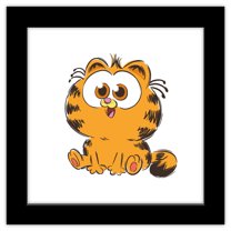 Gallery Pops The Garfield Movie - Garfield Infant Sketch Wall Art, Black Framed Version, 12" x 12"