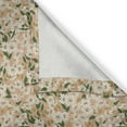 thumbnail image 6 of Ambesonne Floral Valance & Curtain, Cosmos Flowers Olives Leaves, 55"x45", Almond and Fern Green, 6 of 7