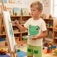 thumbnail image 5 of Girls Summer Shorts Set 2 Piece Cotton Clothes Outfits Cute Short Sleeve T-shirt & Shorts Sets Green 2 6-9Months, 5 of 6
