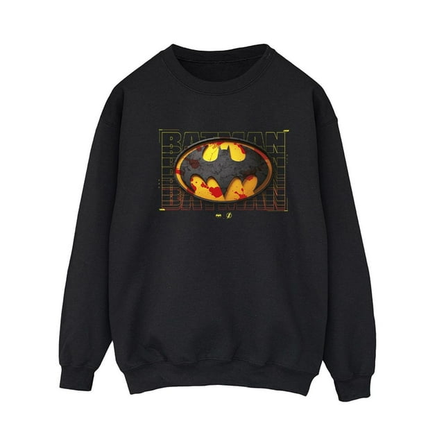 DC Comics Chandail en Molleton Rouge Éclaboussures Batman pour Femmes