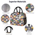 thumbnail image 4 of Insulated Lunch Tote Lunch Box for Women Men,Sushi (33)_16 Cooler Bag Small Leakproof Cute Lunch Cooler with for Student Bento Bag, 4 of 7
