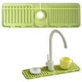 thumbnail image 1 of keepw Easy To And Clean Flexible And Durable Silicone Faucet Mat Splashproof Kitchen Faucet Absorbent Mat Matcha Green, 1 of 6