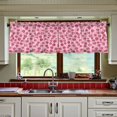 thumbnail image 3 of Yayeee Kitchen Curtains Set of 2 Light Filtering 57"x36" Over Sink Window Panels, Strawberry Bliss, 3 of 7