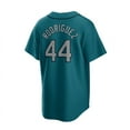 thumbnail image 3 of Chandail de Baseball pour Hommes Seattle Mariners RODRIGUEZ 44# HERNANDEZ 34# LEWIS 1# Réplique pour Adulte avec Nom de Joueur Chandail Bleu Marine, 3 of 4