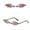 B, variant on Under $5 Wing Sunglasses for Women Colorful Transparent Novelty Party Sun Glasses Goth Rave Club Photo Booth Eyewear Rimless Frameless