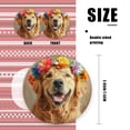 thumbnail image 2 of Portrait of Happy Smiling Golden Retriever Dog With A Colorful Flower - Christmas Ornament Xmas Keepsake Ceramic Ornaments Holiday Decorations for Tree Christmas Gift Ideas 2.95in, 2 of 6