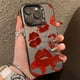 thumbnail image 3 of Funda de teléfono con IMD de plata galvanizada con labios rojos y chica sexy para iPhone 15, 16 Pro Max, 14, 13, 12, 11, XR, XS, 7, 8 Plus, carcasa trasera a prueba de golpes, 3 of 5