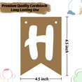 thumbnail image 2 of Banner de cumpleaños Woizoeiy Happy Birthday Brown para niño/niña, 2 of 7