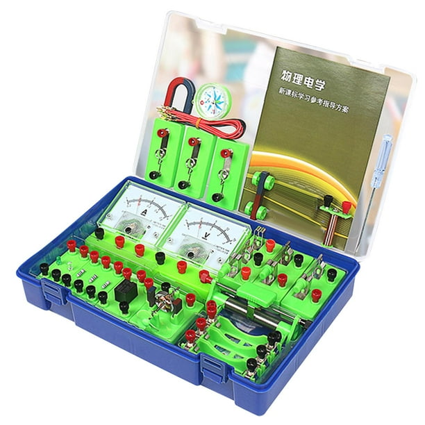 Kits de aprendizaje de ciencias físicas, laboratorio de ciencias, conjunto educativo liviano, conjunto de experimentos básicos de electricidad para