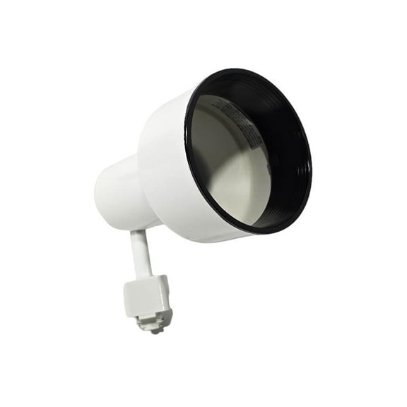 Sunset 1-Light Track Light, Head Step Cylinder White F2925-30