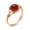 Gold Carnelian, variant on Round Quartz Smooth Polished Ring Silver Green Aventurine Size 7.75 R197