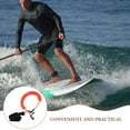 thumbnail image 3 of DEEPCRAFF Tpu Orange Paddleboard Leash with Ergonomic Wrist Strap for Secure Water Sports Use, 3 of 8