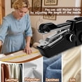 thumbnail image 5 of Mini Handheld Sewing Machine Portable Fast Stitching Tool for Clothes Curtain DIY Craft Home Travel Use, 5 of 6