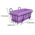 thumbnail image 2 of PAMINGONO 1Set Iron Flowerpot Holder for Balcony and Kitchen in Black 13.76X7.47X6.68inch, 2 of 7