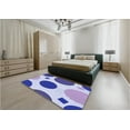 thumbnail image 5 of Ahgly Company Machine Washable Indoor Square Transitional Royal Blue Area Rugs, 7' Square, 5 of 7