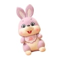 thumbnail image 3 of Conejo de peluche Hugo Juguete de peluche Figura de Regalo de cumpleaños Suave para Sofá Oficina Viajes Niñas Violeta muñeco de conejo, 3 of 10