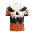 thumbnail image 4 of LIIPEE Halloween Graphic Polo Shirt For Men Short Sleeve Tennis Collar Shirts Male Comfortable Breathable Polos,XXXXL, 4 of 5