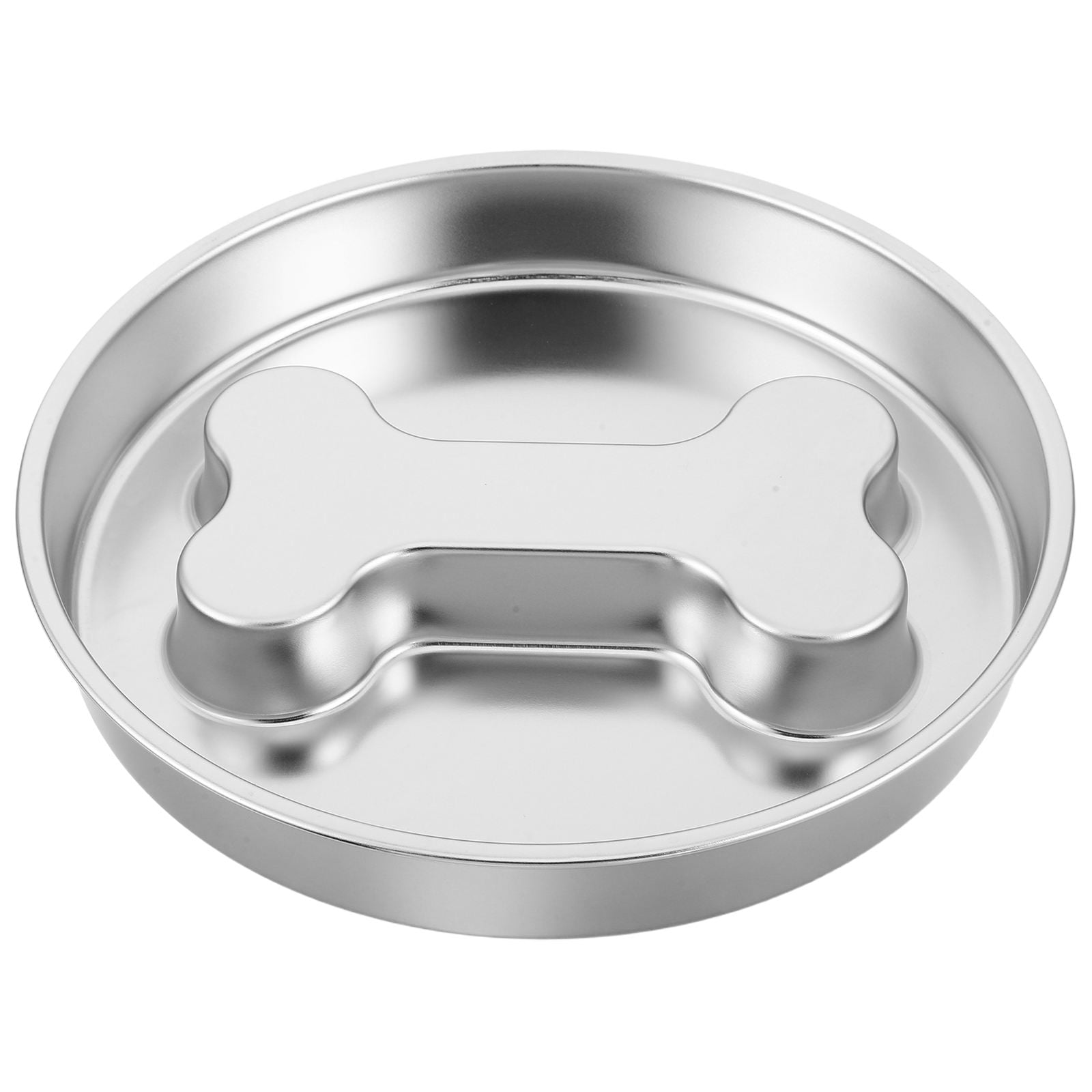 AURARMLET Stainless Steel Slow Feeder Dog Bowl with Spill Resistant Non Slip Base for Feeding