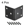 thumbnail image 3 of Unique Bargains Support d'Angle en L 40x40x40mm Noir 4 Pack, 3 of 5