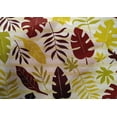 thumbnail image 4 of oneOone Cotton Silk Maroon Fabric Stripe & Leaves Block Fabric For Sewing Printed Craft Fabric By The Yard 42 Inch Wide, 4 of 4