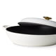 thumbnail image 3 of Cazuela Braiser CAROTE de Hierro Fundido Esmaltado Blanca 3.4QT, 3 of 6