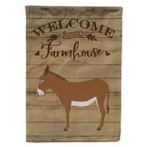 Carolines Treasures CK6793GF Cotentin Donkey Welcome Garden Size Outdoor-Flags, Multicolor