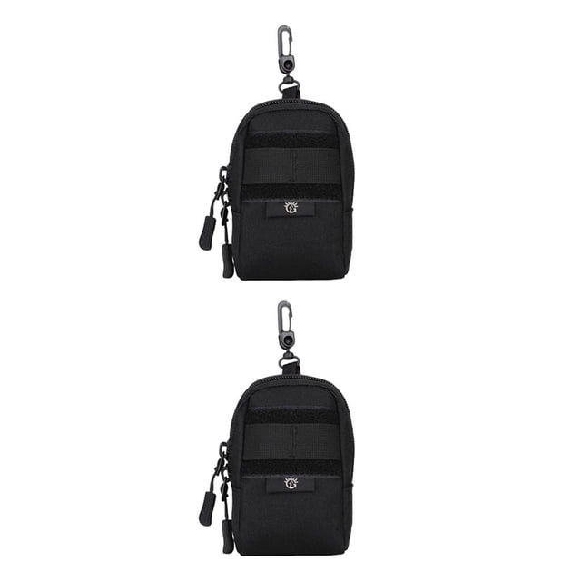 Greeniant Bolsa adjunta Bolsa al aire libre Equipo de viaje Camuflaje Soporte para teléfono móvil Bolsas Paquete multifunción Kit Senderismo Negro Negro 2piezas Greeniant CBP391504