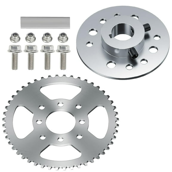 40/41/420 Chain Sprocket 48 Tooth with 1" Bore 1/4 Keyway Go Kart Sprocket Hub Replacement for Predator 212cc 196cc Go Cart Mini Bike Powersports Parts