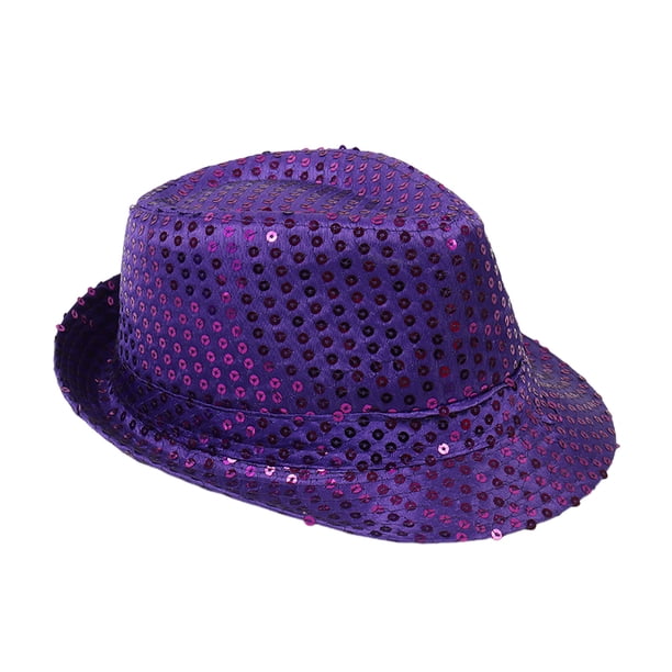 Sombreros suaves y cómodos Qarigey del vestido de lujo para los clubes del sombrero del funcionamiento de las fiestas de los adultos Violeta 58CM