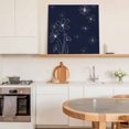 thumbnail image 6 of Navy Blue Wall Art Painting on Canvas, Spring Flora Canvas Art Home Prints Wall Art Framed Modern Artwork for Living Room Bedroom Wall Decor 20x20in, 6 of 9