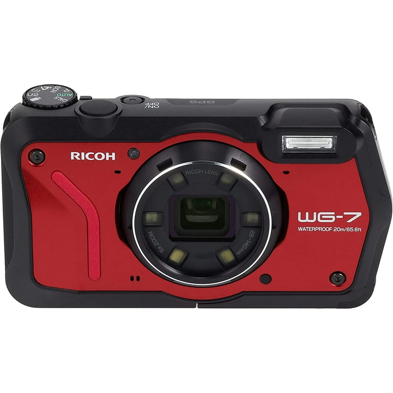 Ricoh 3100 WG-7 Red Authentic Outdoor Camera with Accessories