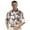 Cognac/Khaki, variant on Monterey Club Men's Hawaiian Texture Print Golf Polo Shirt #1577