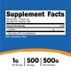 thumbnail image 2 of Suplemento Nutricost de L-tirosina en polvo, 500 g, 1000 mg/porción, 2 of 5
