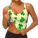 thumbnail image 3 of Balery St. Patrick's Day Sujetadores deportivos con espalda cruzada para mujer, acolchados, sin costuras, de alto impacto, ideales para yoga, gimnasio, entrenamiento y fitness.-Large, 3 of 8