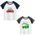 thumbnail image 2 of 3-Pack Boys' Dinosaur Short Sleeve Crewneck T-Shirts Top Tee Size 2-6 Years, 2 of 6