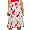 thumbnail image 2 of Boss Womens Vallua Floral Midi Skirt, 2 of 4
