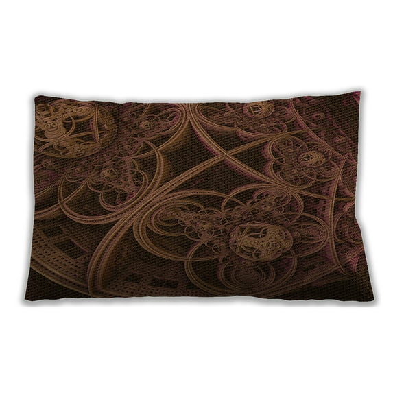 Ahgly Company Indoor Rectangular Contemporary Lumbar Throw Pillow, 13 inch by 19 inch
