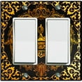 thumbnail image 1 of Metal Light Switch Plate Cover Elegant Black Crown Frame FRA021, 1 of 13
