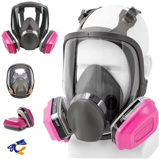 Reusable Full Face Respirator – Anti-Fog, Dustproof Mask For Painting, Gas, Sawing, Grinding & Industrial Safety (with Filters)