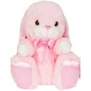 Kellytoy 14 inch Pink Sitting Thumper Bunny Plush