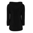 thumbnail image 5 of YunPes Fleece Hoodie Sweater for Girls Oversized Solid Long Sleeve Casual Sweatshirt with Hood Teen Winter Daily Warm Pullover, 5 of 5
