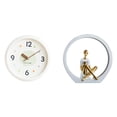 thumbnail image 1 of Reloj de pared,Reloj de pared decorativo,moderno y elegante.,Reloj de pared redondo silencioso y sin tictac,regalo,Estatua de niña,Estatuas de mujeres y niñas,figuritas decorativas elegantes, 1 of 8